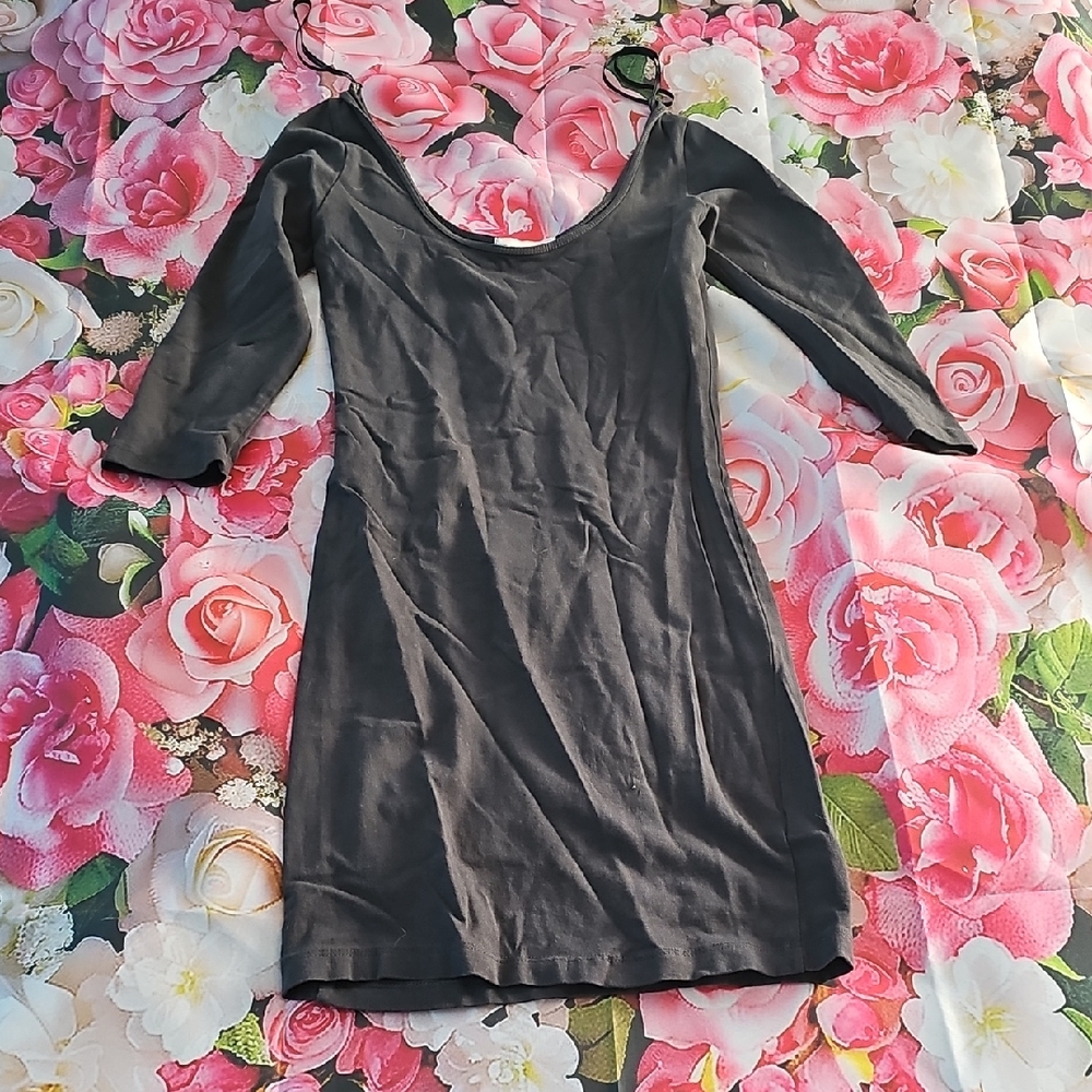 Elegant Dark Grey Dress